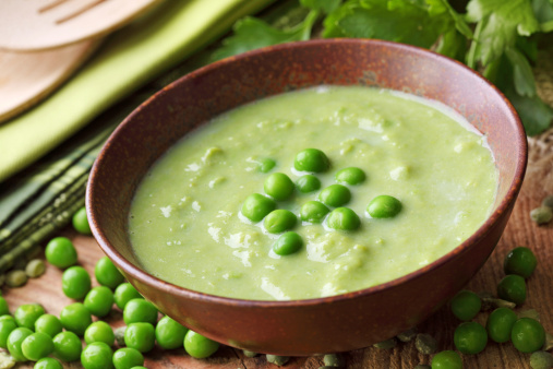 Green pea soup